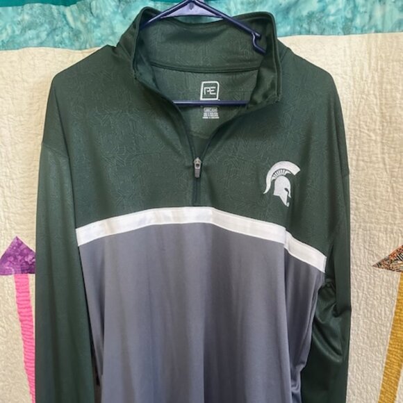 Michigan State Spartans Quarter-Zip Men's Large - Picture 1 of 5